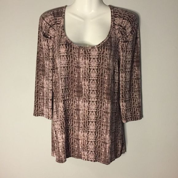 Jennifer Lopez Fashion 3/4 Sleeve Top - Picture 1 of 7